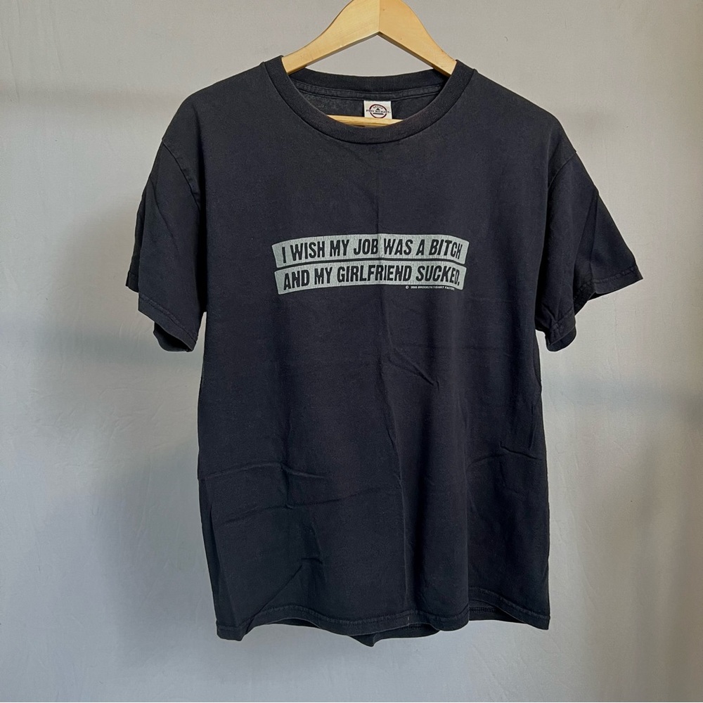 funny black tee